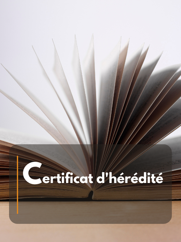 Certificat d'hérédité